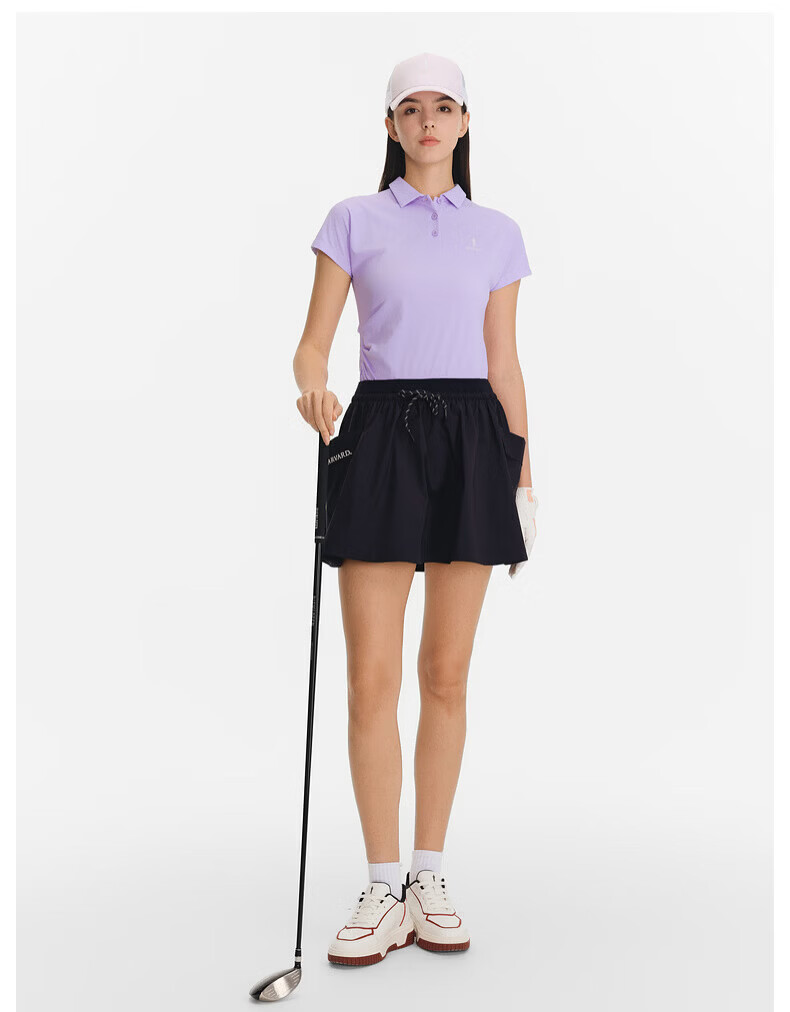 Biyinlefen Golf [Cooling Fine Bead Texture] 2026 Spring New Women's Sports Casual Stretch Comfortable Short Sleeve Polo Shirt 7